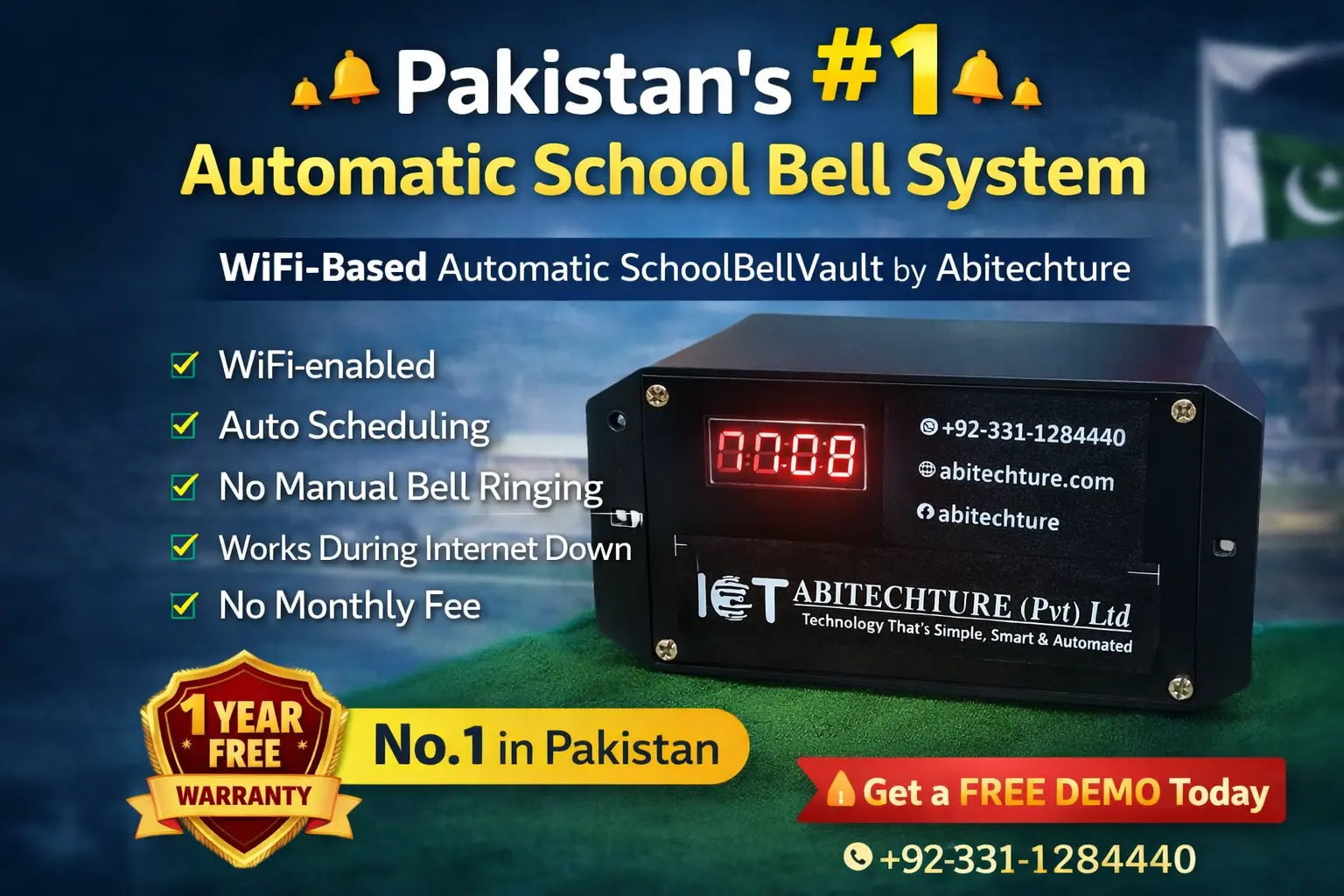 Automatic Smart WiFi School & College Bell System